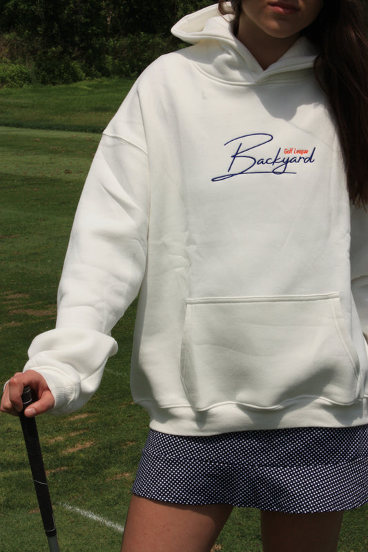 The Backyard Golf Marshmallow Hoodie