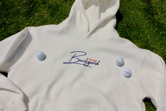 The Backyard Golf Marshmallow Hoodie